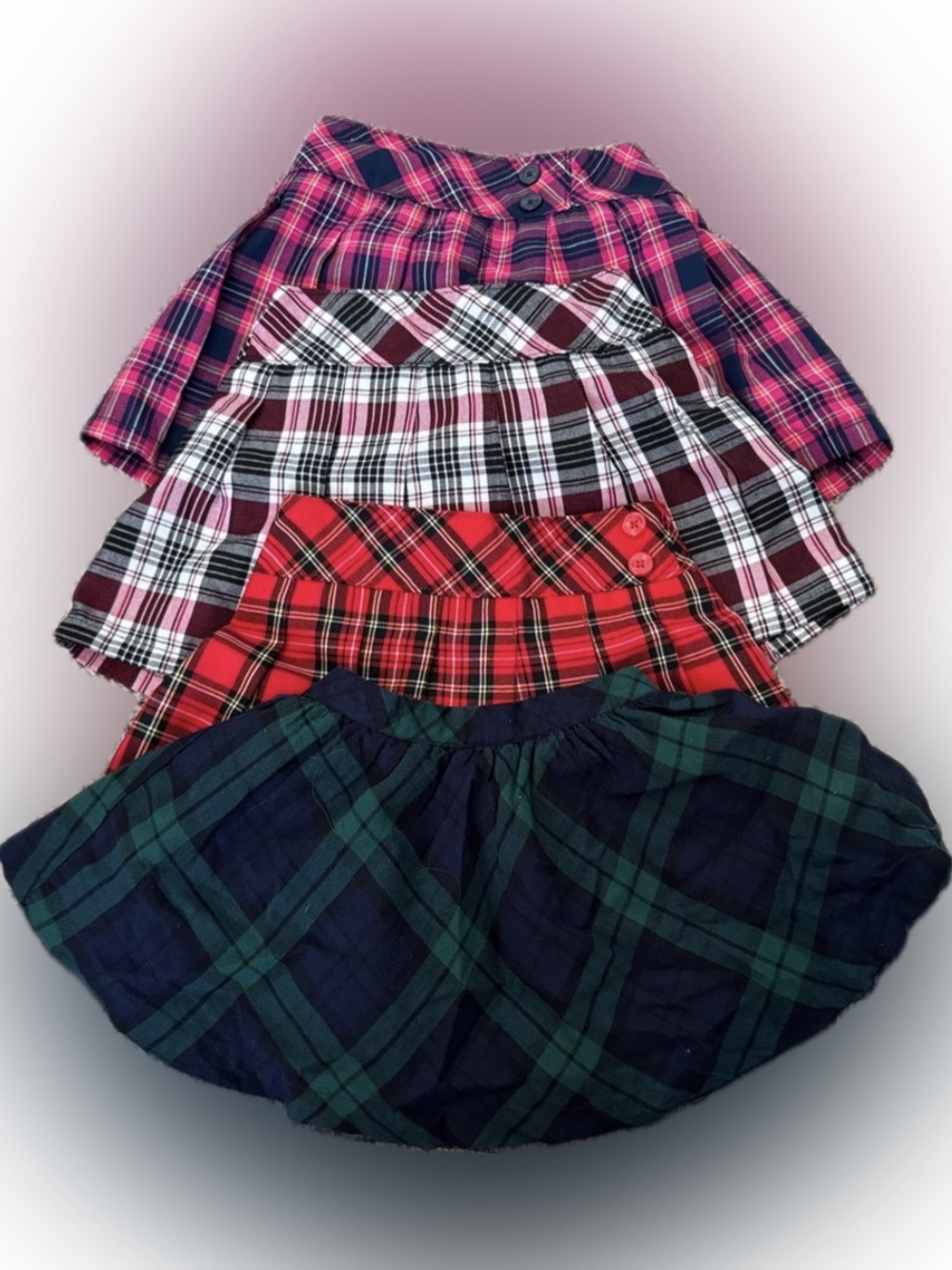 Girls 3T Plaid Skirt & Skort Bundle – Crown & Ivy + Garanimals